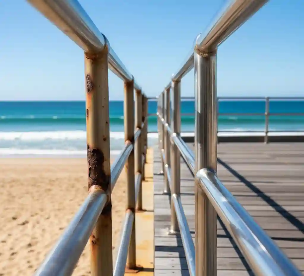 comparativa-acero-304-oxidado-vs-316-marino Comparativa Borde Costero